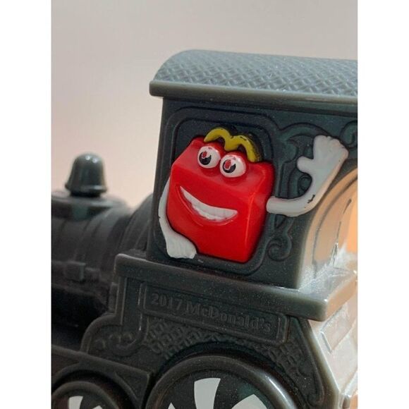 2017 McDonald's Holiday Train Express Locomotive Engine #1 Happy Meal Toy Loose - Picture 8 of 9